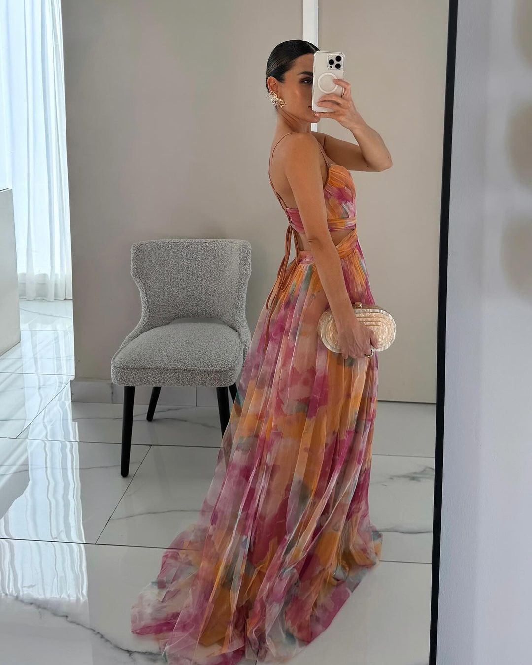 Elle™ - Vestido largo floral con un encanto irresistible