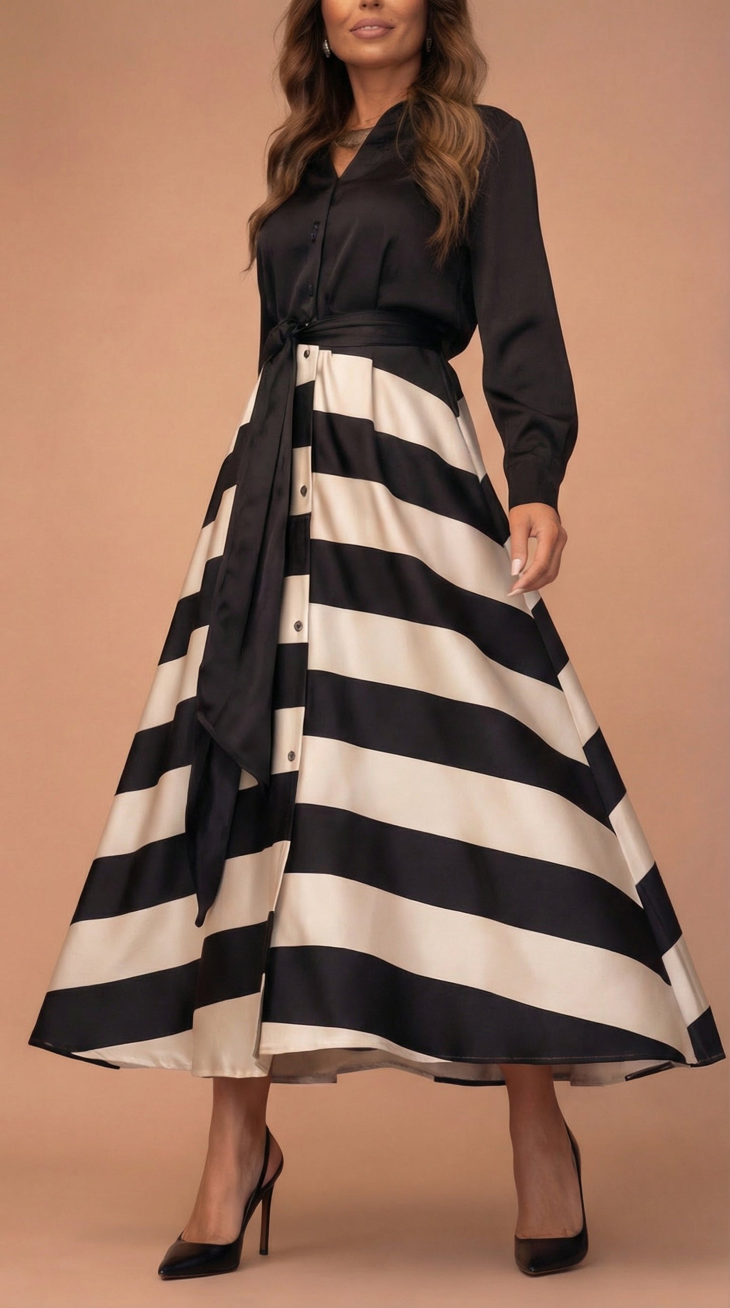 Vestido Milano - Elegante con lazo